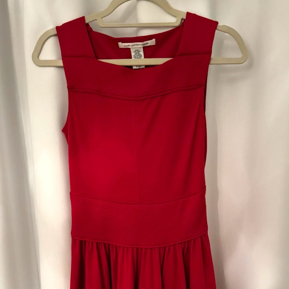 Red Diane Von Furstenberg Dress